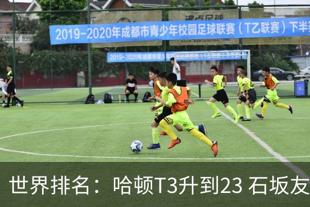 世界排名：哈顿T3升到23 石坂友宏日巡首胜412位
